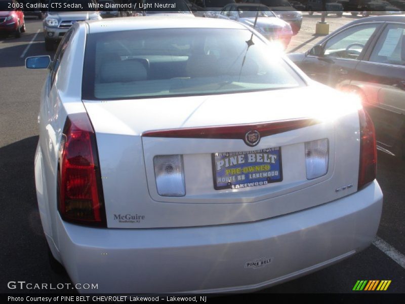 White Diamond / Light Neutral 2003 Cadillac CTS Sedan
