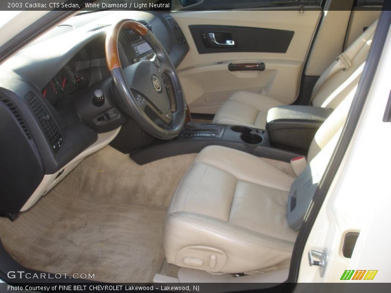 White Diamond / Light Neutral 2003 Cadillac CTS Sedan