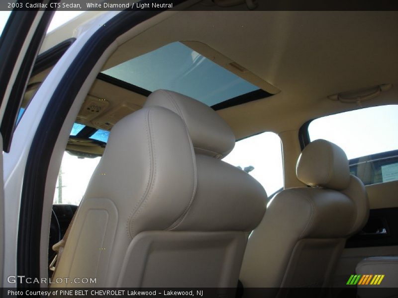 White Diamond / Light Neutral 2003 Cadillac CTS Sedan