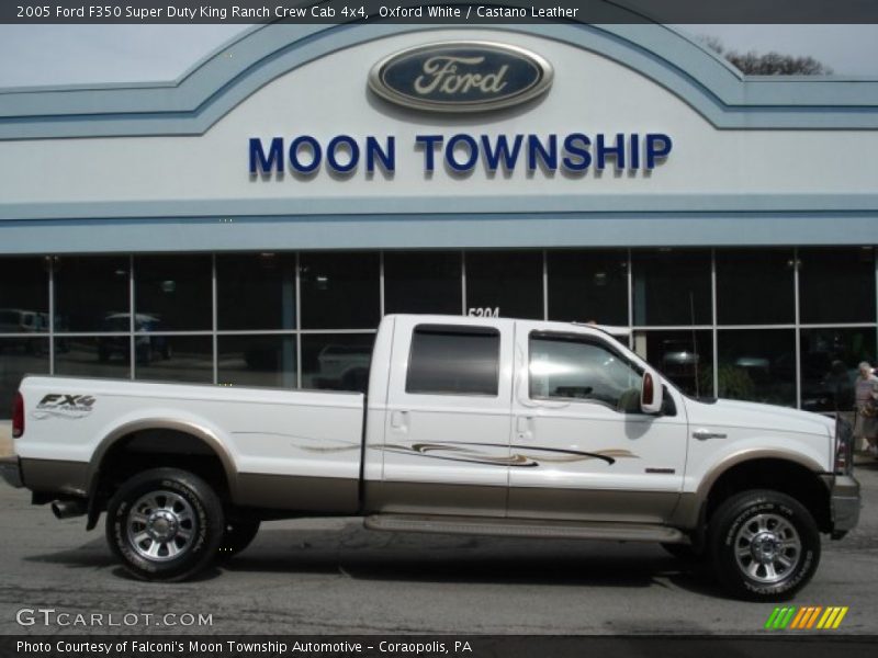 Oxford White / Castano Leather 2005 Ford F350 Super Duty King Ranch Crew Cab 4x4