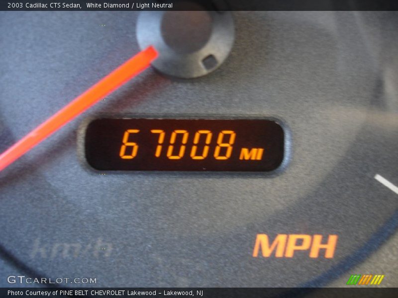 White Diamond / Light Neutral 2003 Cadillac CTS Sedan