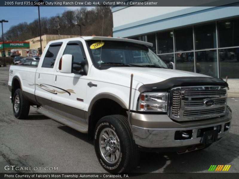 Oxford White / Castano Leather 2005 Ford F350 Super Duty King Ranch Crew Cab 4x4