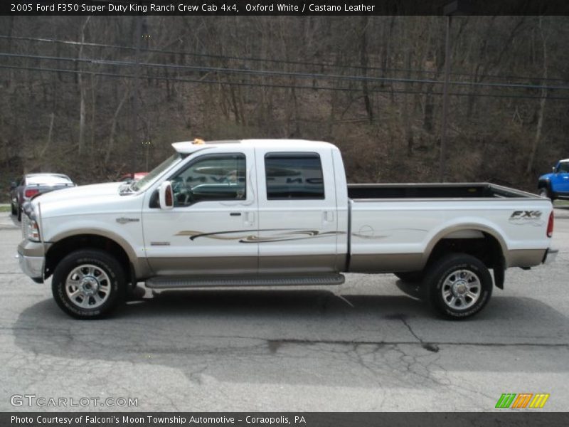Oxford White / Castano Leather 2005 Ford F350 Super Duty King Ranch Crew Cab 4x4