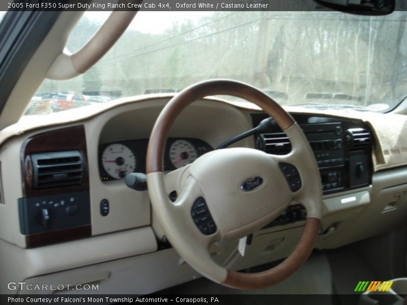 Oxford White / Castano Leather 2005 Ford F350 Super Duty King Ranch Crew Cab 4x4