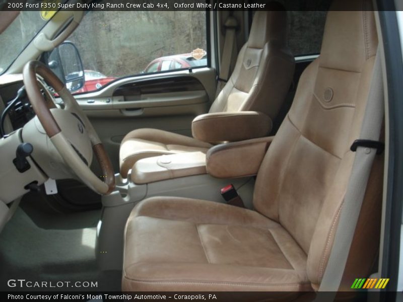 Oxford White / Castano Leather 2005 Ford F350 Super Duty King Ranch Crew Cab 4x4