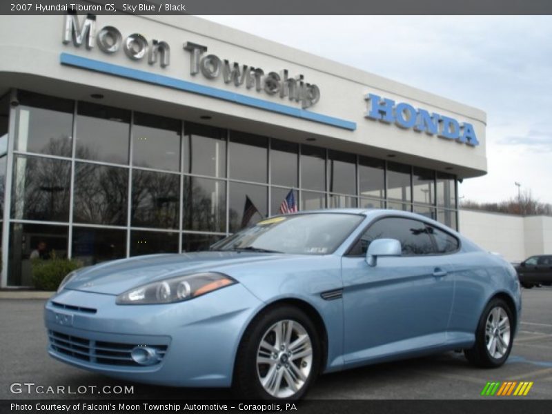 Sky Blue / Black 2007 Hyundai Tiburon GS