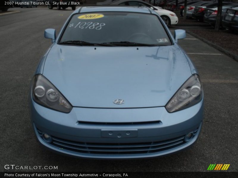 Sky Blue / Black 2007 Hyundai Tiburon GS