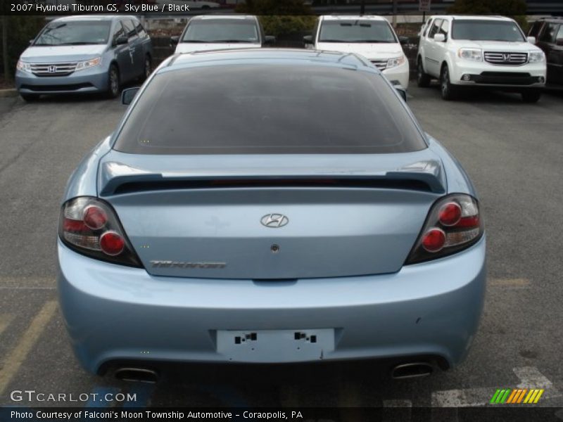 Sky Blue / Black 2007 Hyundai Tiburon GS