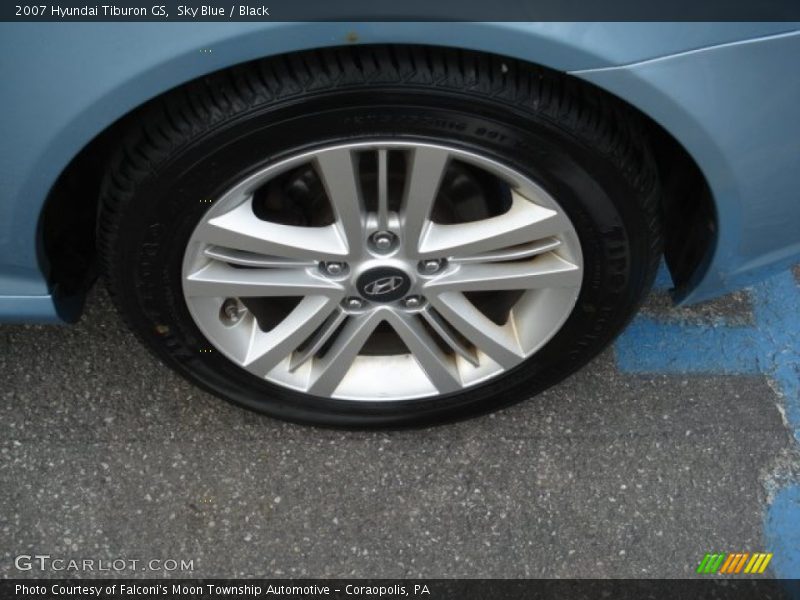 Sky Blue / Black 2007 Hyundai Tiburon GS