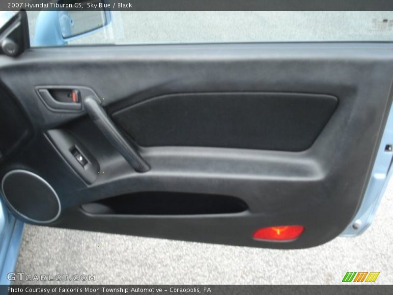 Sky Blue / Black 2007 Hyundai Tiburon GS