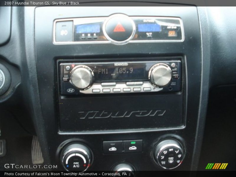 Sky Blue / Black 2007 Hyundai Tiburon GS