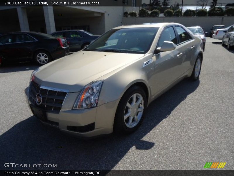 Gold Mist / Cashmere/Cocoa 2008 Cadillac CTS Sedan