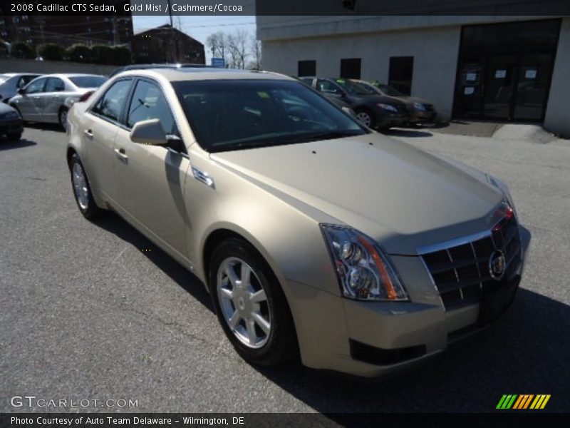 Gold Mist / Cashmere/Cocoa 2008 Cadillac CTS Sedan