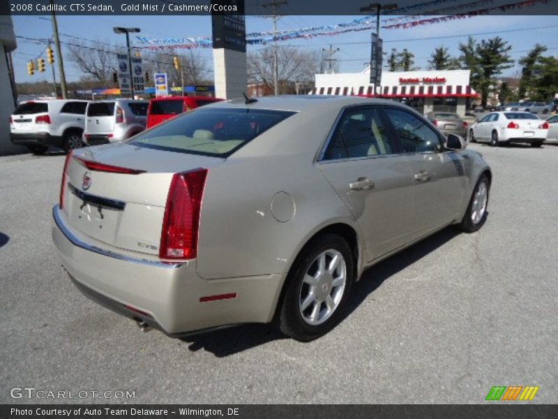 Gold Mist / Cashmere/Cocoa 2008 Cadillac CTS Sedan
