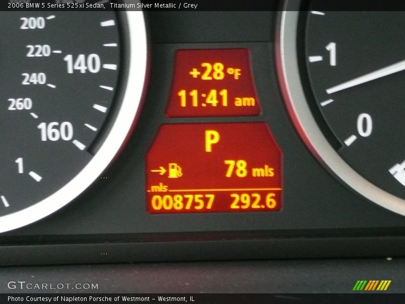 Titanium Silver Metallic / Grey 2006 BMW 5 Series 525xi Sedan