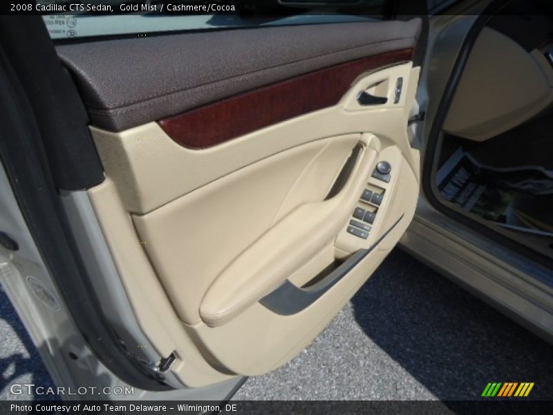 Gold Mist / Cashmere/Cocoa 2008 Cadillac CTS Sedan
