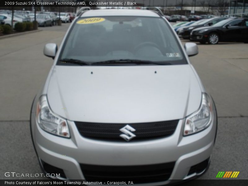 Quicksilver Metallic / Black 2009 Suzuki SX4 Crossover Technology AWD