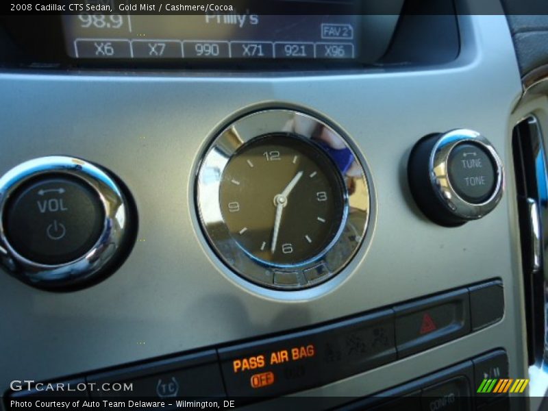 Gold Mist / Cashmere/Cocoa 2008 Cadillac CTS Sedan