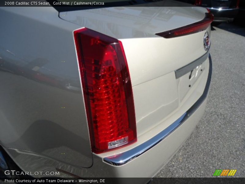 Gold Mist / Cashmere/Cocoa 2008 Cadillac CTS Sedan