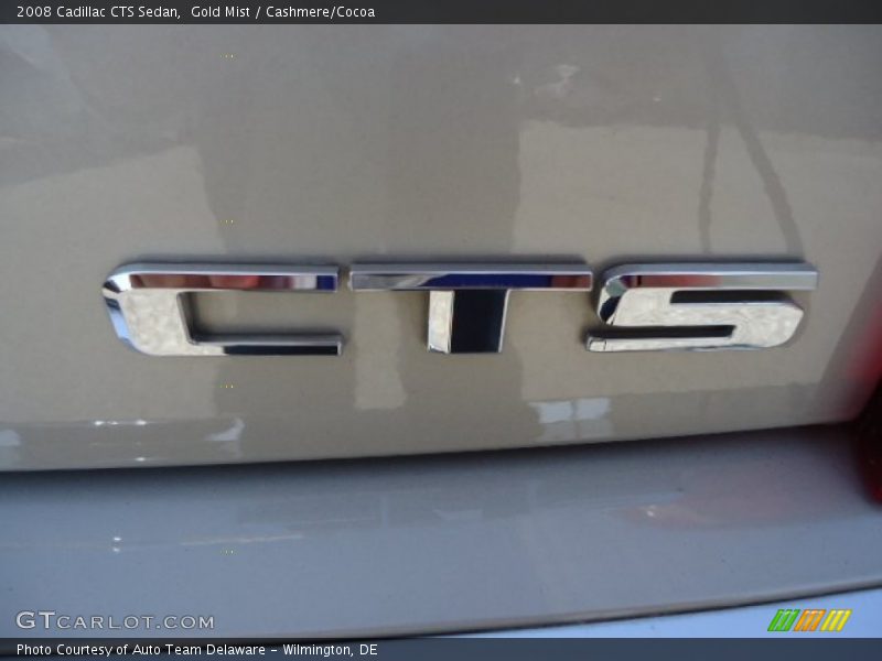Gold Mist / Cashmere/Cocoa 2008 Cadillac CTS Sedan