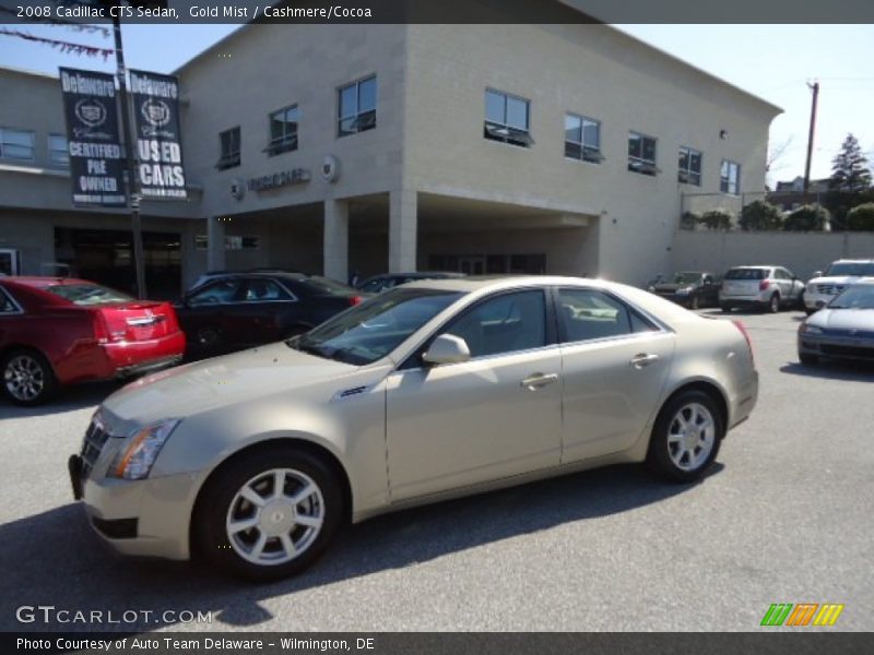 Gold Mist / Cashmere/Cocoa 2008 Cadillac CTS Sedan