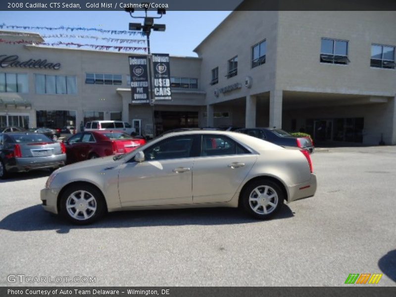 Gold Mist / Cashmere/Cocoa 2008 Cadillac CTS Sedan