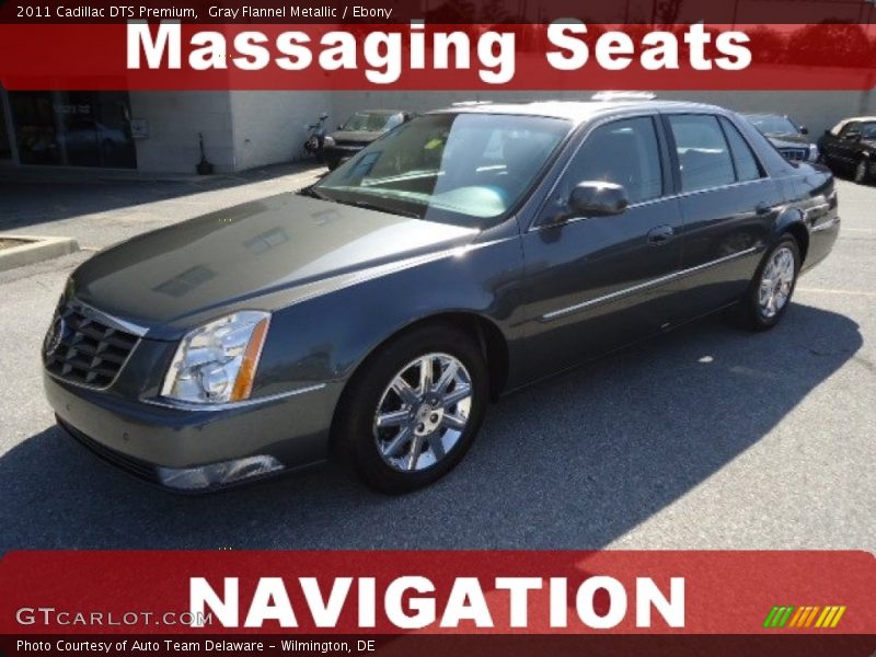 Gray Flannel Metallic / Ebony 2011 Cadillac DTS Premium