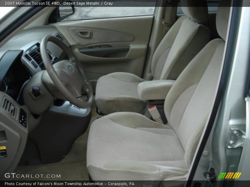 Desert Sage Metallic / Gray 2007 Hyundai Tucson SE 4WD