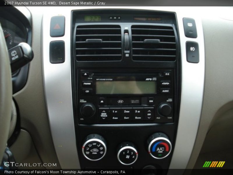 Desert Sage Metallic / Gray 2007 Hyundai Tucson SE 4WD
