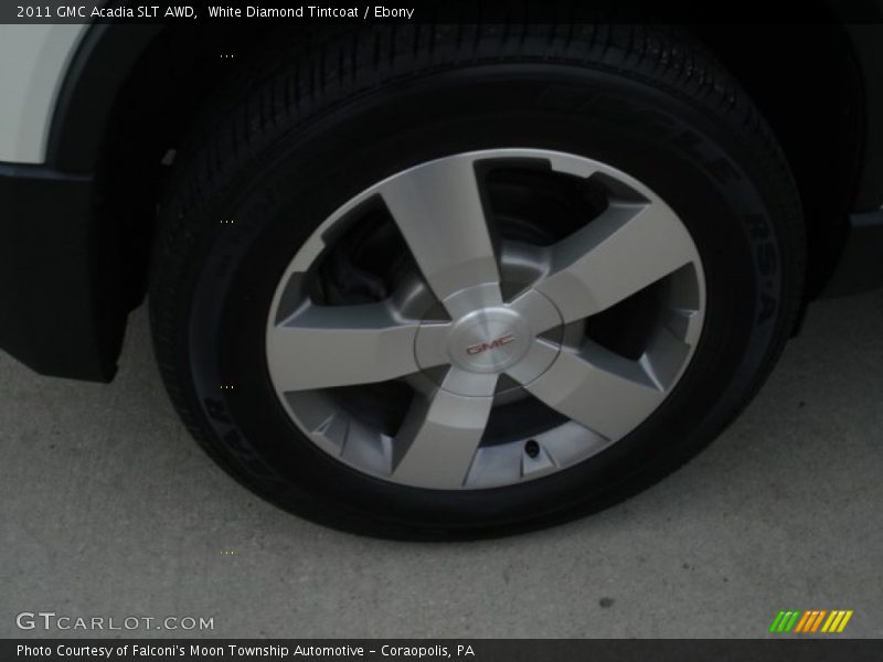 White Diamond Tintcoat / Ebony 2011 GMC Acadia SLT AWD