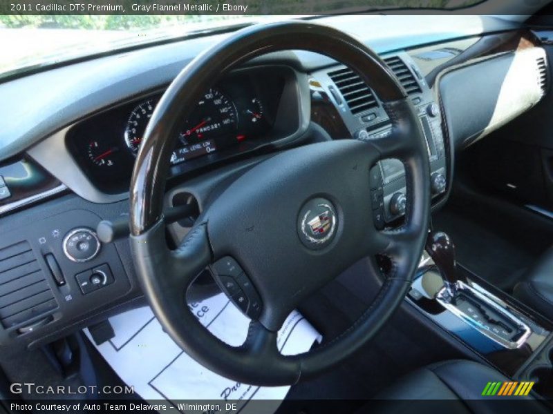 Gray Flannel Metallic / Ebony 2011 Cadillac DTS Premium