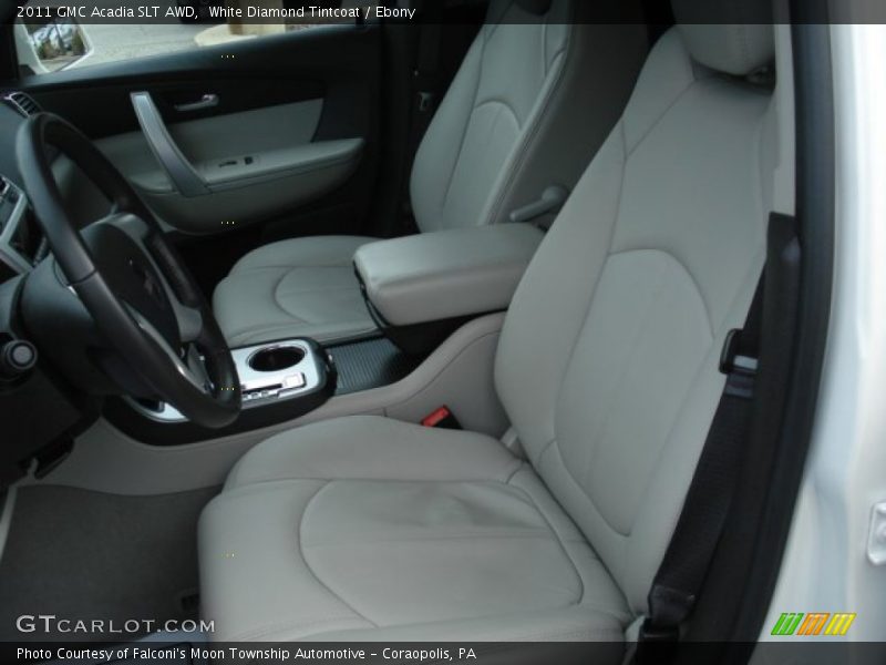 White Diamond Tintcoat / Ebony 2011 GMC Acadia SLT AWD