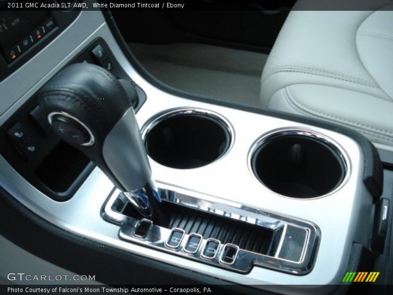 White Diamond Tintcoat / Ebony 2011 GMC Acadia SLT AWD