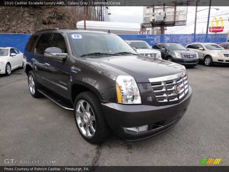 Galaxy Gray / Cashmere/Cocoa 2010 Cadillac Escalade Luxury AWD