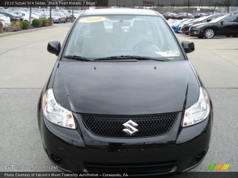 Black Pearl Metallic / Beige 2010 Suzuki SX4 Sedan