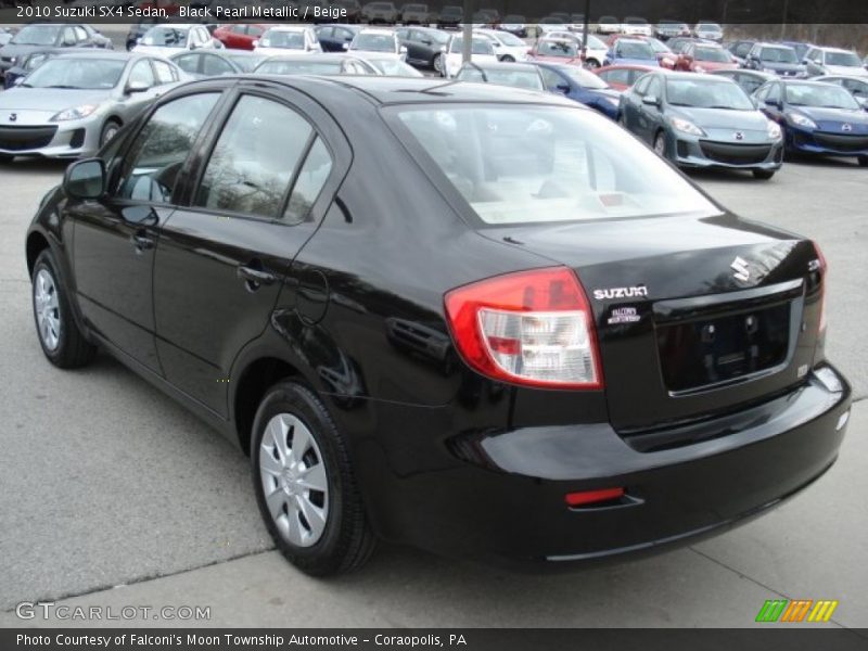Black Pearl Metallic / Beige 2010 Suzuki SX4 Sedan