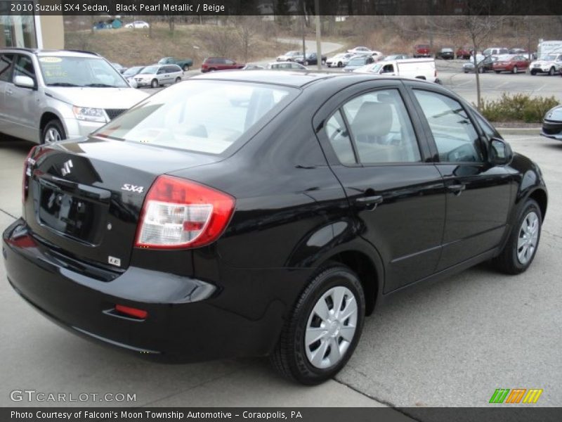 Black Pearl Metallic / Beige 2010 Suzuki SX4 Sedan