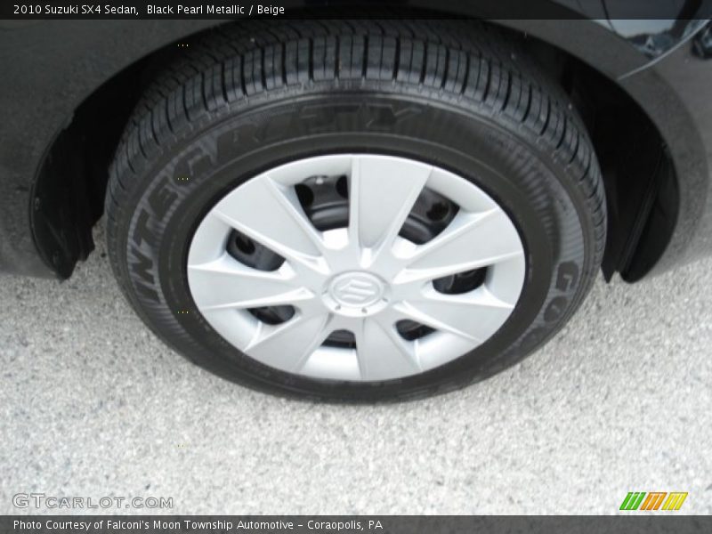 Black Pearl Metallic / Beige 2010 Suzuki SX4 Sedan