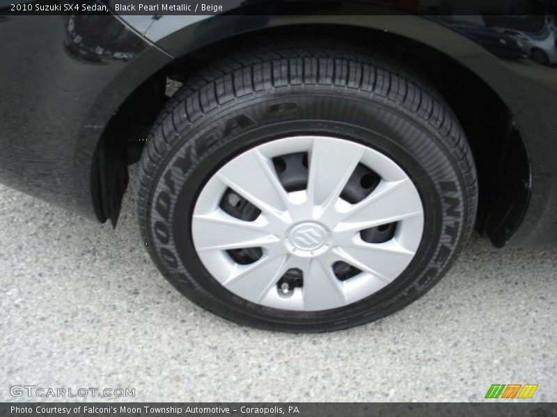 Black Pearl Metallic / Beige 2010 Suzuki SX4 Sedan