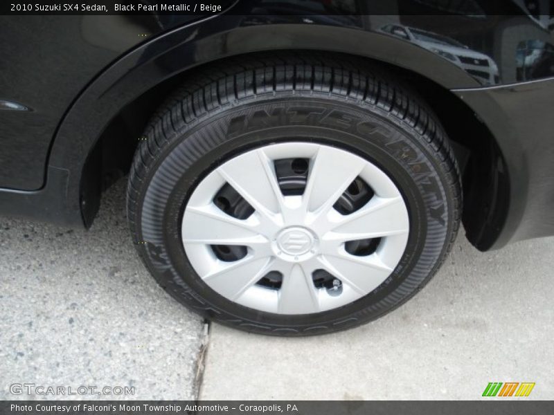Black Pearl Metallic / Beige 2010 Suzuki SX4 Sedan