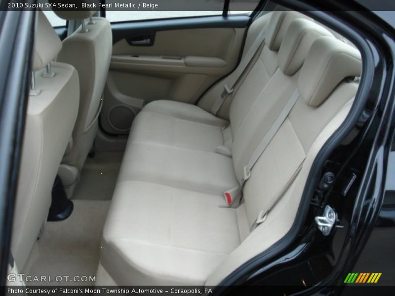 Black Pearl Metallic / Beige 2010 Suzuki SX4 Sedan