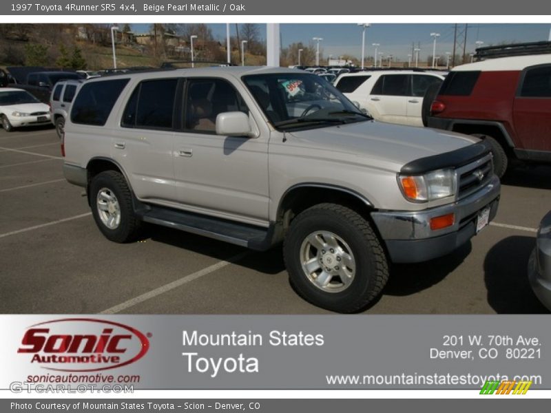 Beige Pearl Metallic / Oak 1997 Toyota 4Runner SR5 4x4