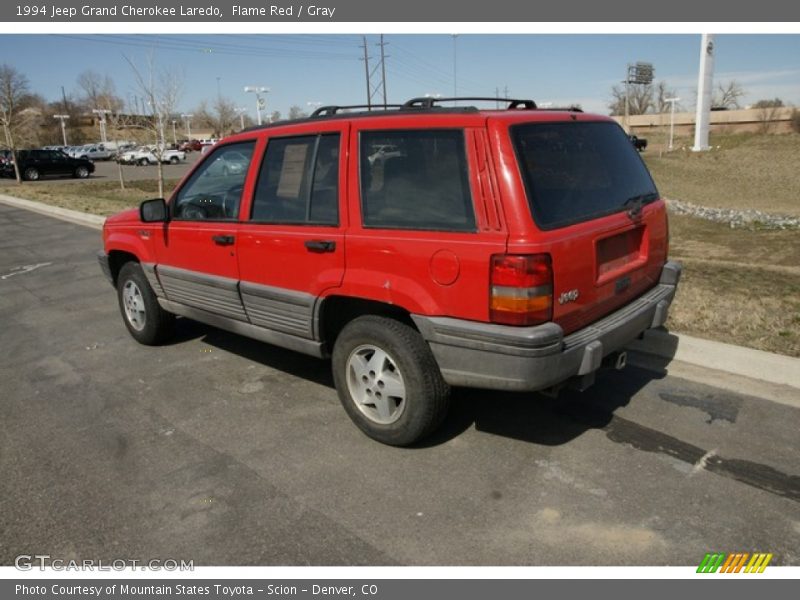Flame Red / Gray 1994 Jeep Grand Cherokee Laredo