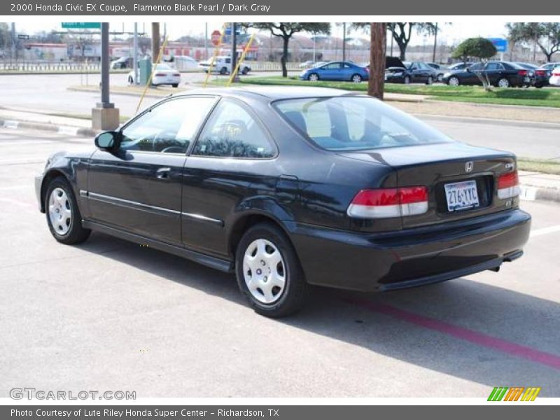 Flamenco Black Pearl / Dark Gray 2000 Honda Civic EX Coupe