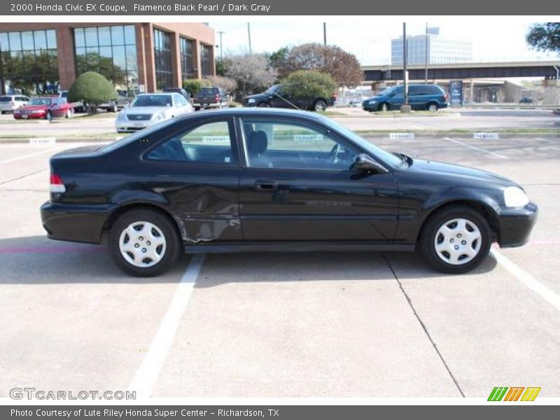 Flamenco Black Pearl / Dark Gray 2000 Honda Civic EX Coupe