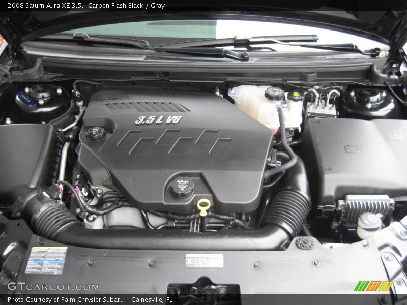 Carbon Flash Black / Gray 2008 Saturn Aura XE 3.5