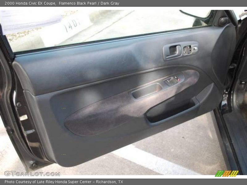 Flamenco Black Pearl / Dark Gray 2000 Honda Civic EX Coupe