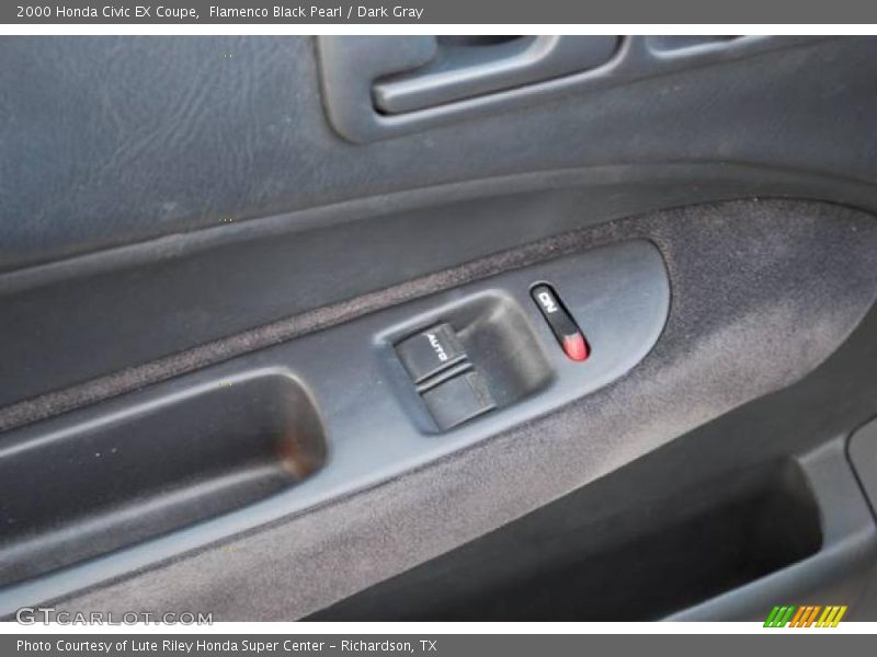 Flamenco Black Pearl / Dark Gray 2000 Honda Civic EX Coupe