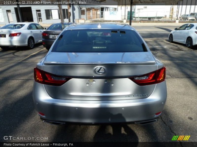 Liquid Platinum / Black 2013 Lexus GS 350 AWD F Sport