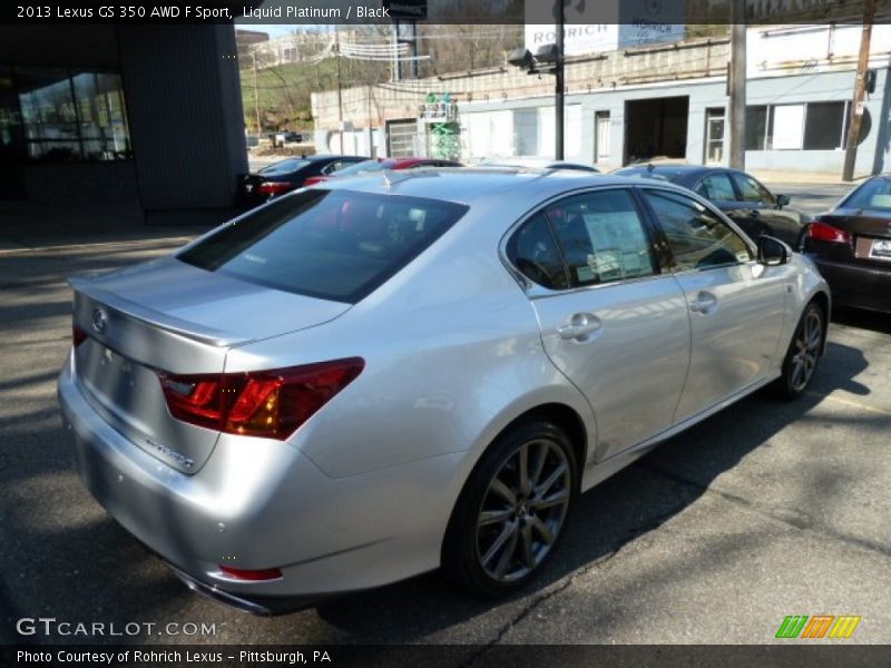Liquid Platinum / Black 2013 Lexus GS 350 AWD F Sport
